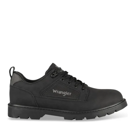 Baskets NOIR Homme Motif Uni Lacets