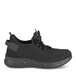 Baskets NOIR Homme Motif Uni Lacets