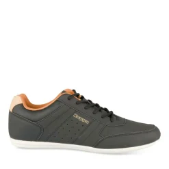 Baskets NOIR Homme Motif Uni Lacets