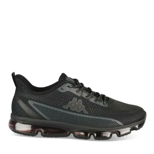 Baskets NOIR Homme Motif Uni Lacets