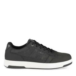 Baskets NOIR Homme Motif Uni Lacets