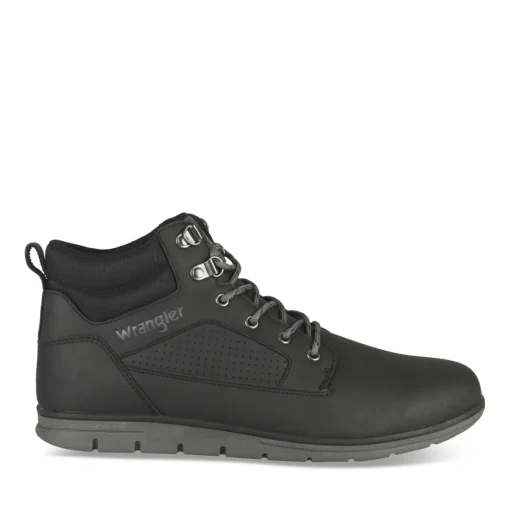 Baskets NOIR Homme Motif Uni A Enfiler