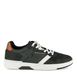 Baskets NOIR Homme Motif Uni Lacets