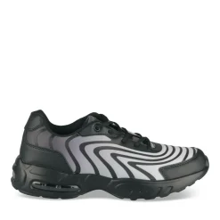 Baskets NOIR Homme Motif Uni Lacets