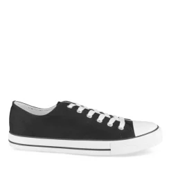 Baskets NOIR Homme Motif Uni Lacets
