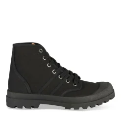 Baskets NOIR Homme Motif Uni Lacets