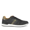 Baskets NOIR Homme Motif Uni Lacets