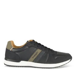 Baskets NOIR Homme Motif Uni Lacets