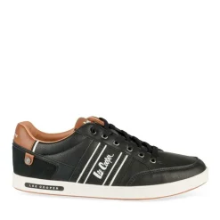 Baskets NOIR Homme Motif Uni Lacets