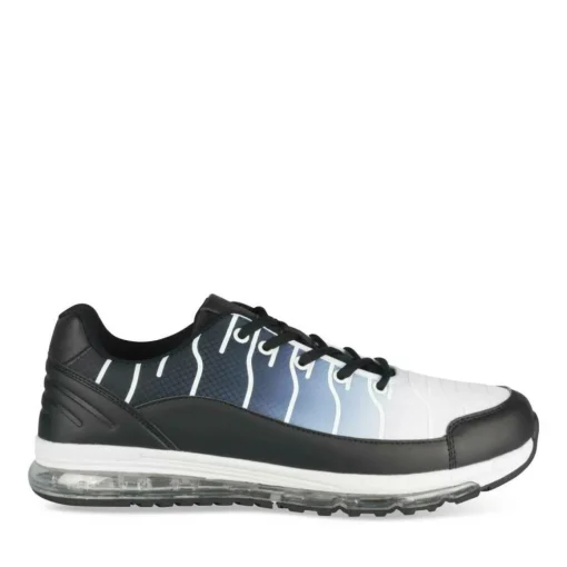 Baskets NOIR Homme Motif Uni Lacets