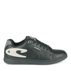 Baskets NOIR Homme Motif Uni Lacets