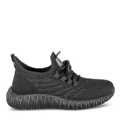 Baskets NOIR Homme Motif Uni Lacets