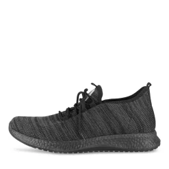 Baskets NOIR Homme Motif Uni Lacets