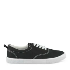 Baskets NOIR Homme Motif Uni Lacets