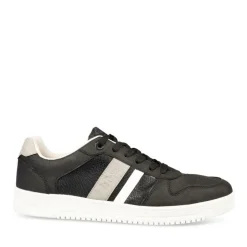Baskets NOIR Homme Motif Uni Lacets