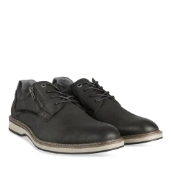 Baskets NOIR Homme Motif Uni Lacets
