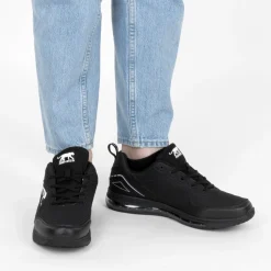 Baskets NOIR Homme Motif Uni Lacets