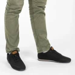 Baskets NOIR Homme Motif Uni Lacets