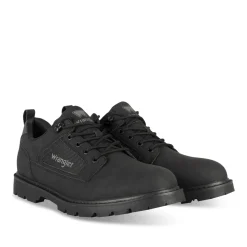 Baskets NOIR Homme Motif Uni Lacets