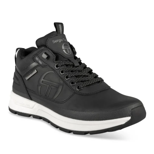 Baskets NOIR Homme Motif Uni Lacets