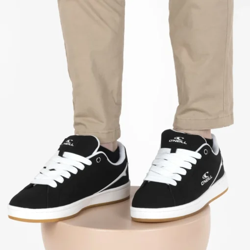Baskets NOIR Homme Motif Uni Lacets