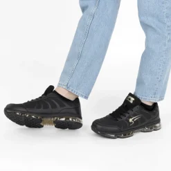 Baskets NOIR Homme Motif Uni Lacets