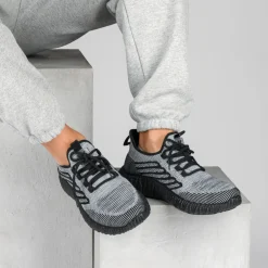 Baskets NOIR Homme Motif Uni Lacets