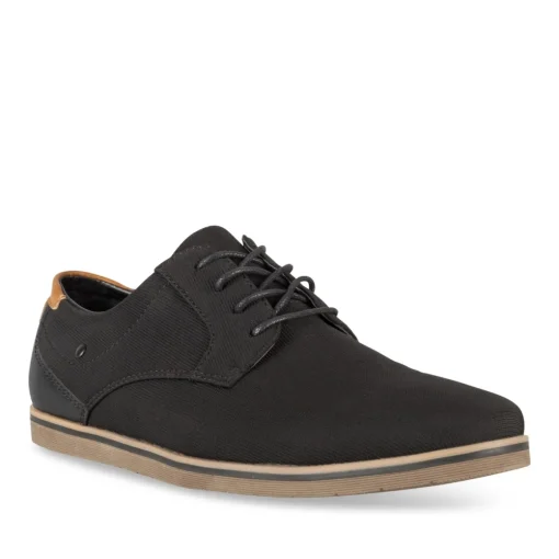 Baskets NOIR Homme Motif Uni A Enfiler