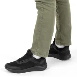 Baskets NOIR Homme Motif Uni Lacets