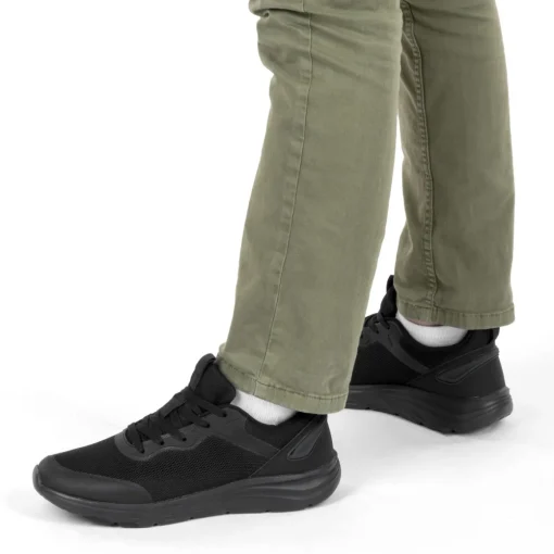 Baskets NOIR Homme Motif Uni Lacets