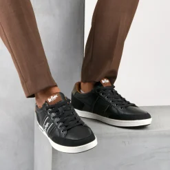 Baskets NOIR Homme Motif Uni A Enfiler