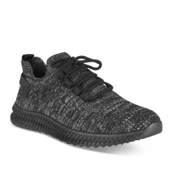 Baskets NOIR Homme Motif Uni Lacets