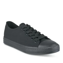 Baskets NOIR Homme Motif Uni Lacets