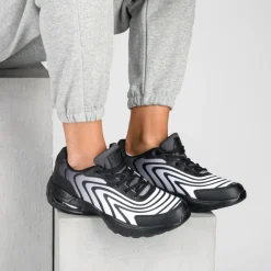 Baskets NOIR Homme Motif Uni Lacets