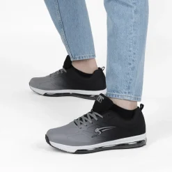 Baskets NOIR Homme Motif Uni Lacets
