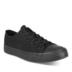 Baskets NOIR Homme Motif Uni Lacets
