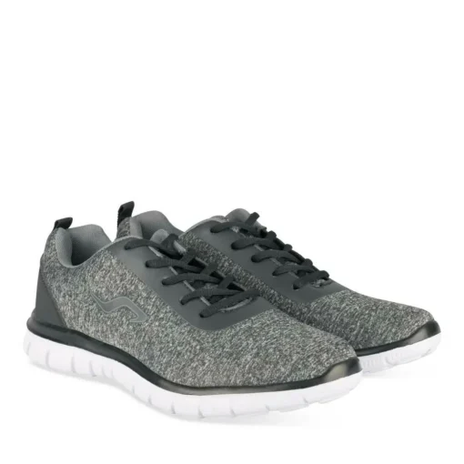 Baskets NOIR Homme Motif Uni Lacets