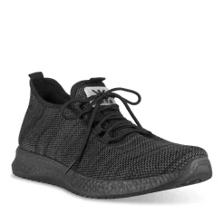 Baskets NOIR Homme Motif Uni Lacets