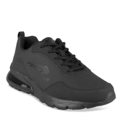 Baskets NOIR Homme Motif Uni Lacets