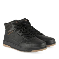 Baskets NOIR Homme Motif Uni A Enfiler