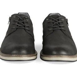Baskets NOIR Homme Motif Uni Lacets