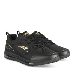 Baskets NOIR Homme Motif Uni Lacets
