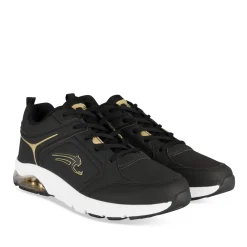 Baskets NOIR Homme Motif Uni Lacets