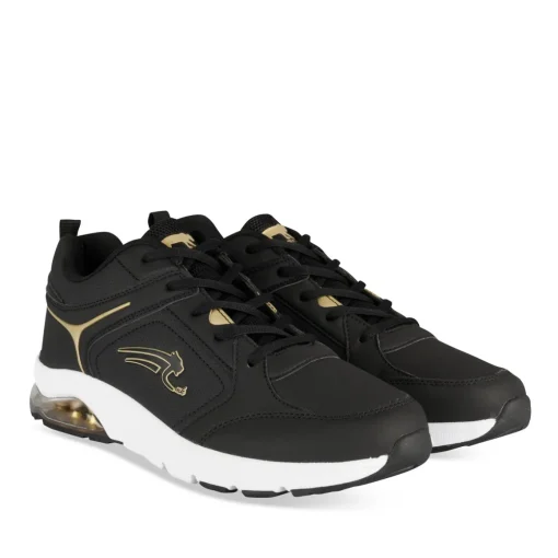Baskets NOIR Homme Motif Uni Lacets