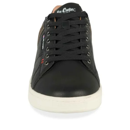 Baskets NOIR Homme Motif Uni Lacets