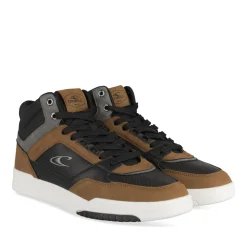 Baskets NOIR Homme Motif Uni Lacets