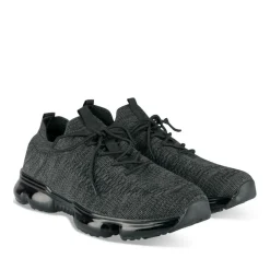 Baskets NOIR Homme Motif Uni Lacets