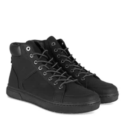 Baskets NOIR Homme Motif Uni A Enfiler
