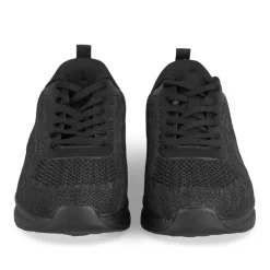 Baskets NOIR Homme Motif Uni Lacets