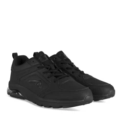 Baskets NOIR Homme Motif Uni Lacets